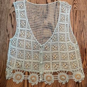 Vintage bohemian hippy crochet
